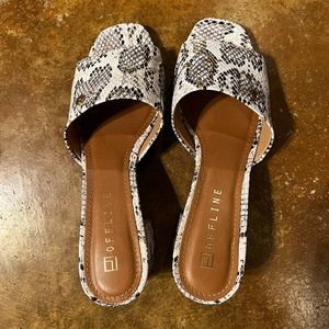 Offline 2” heel, snakeskin.